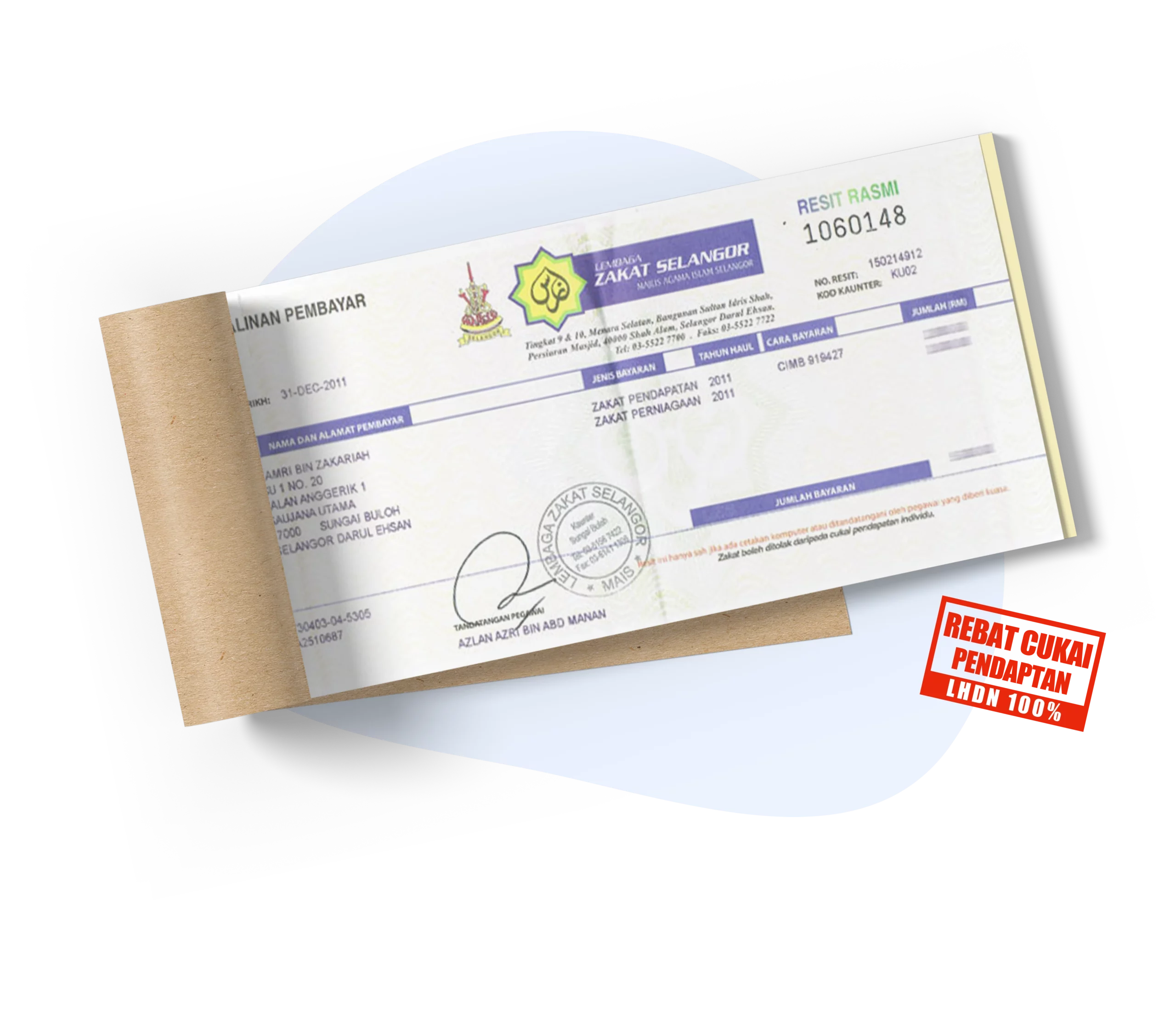 resit bayaran zakat selangor online bayar fitrah fidyah